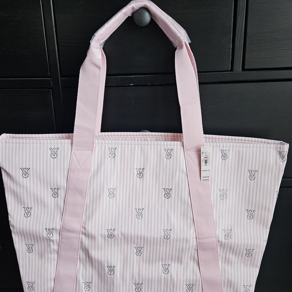Pink Tote Bag with Pattern